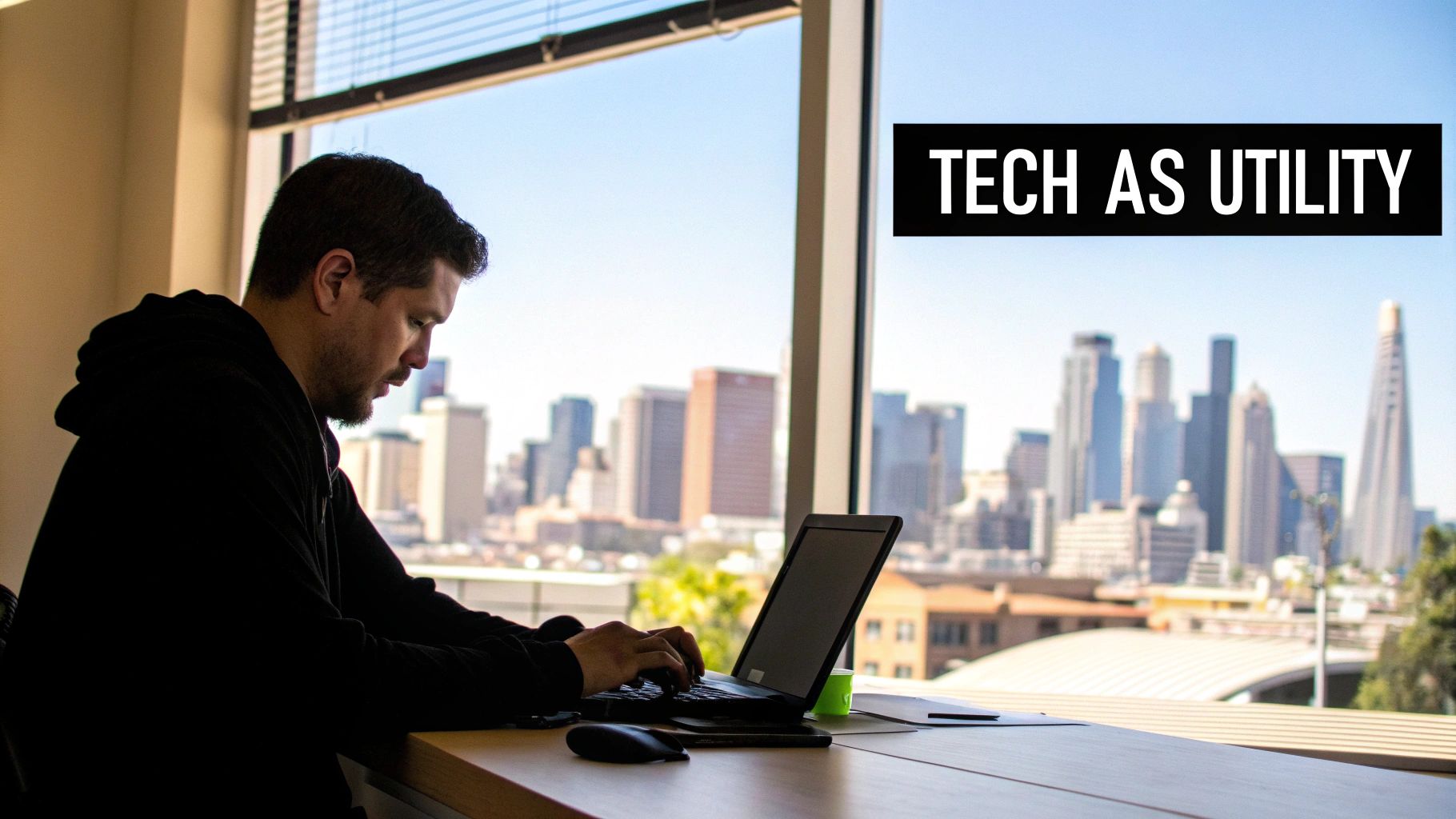 A team of IT professionals collaborating in a modern office environment