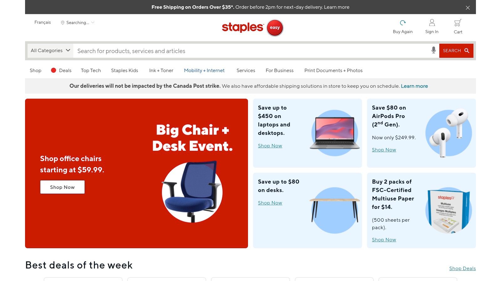 Staples Canada – Digital Software (Norton Small Business)