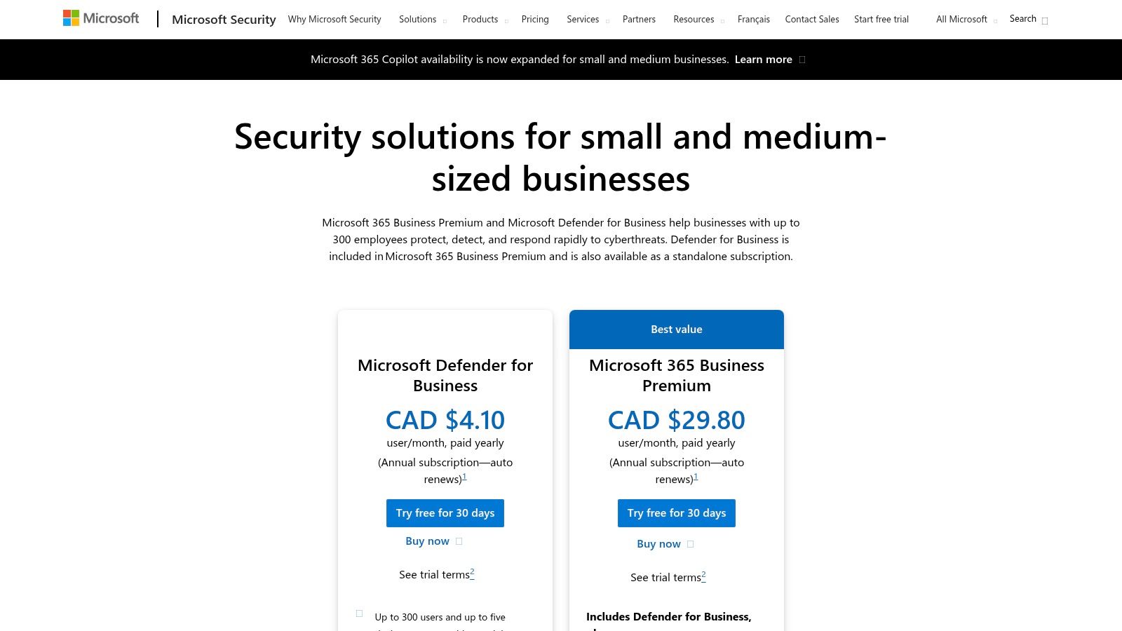 Microsoft Security (Defender for Business)