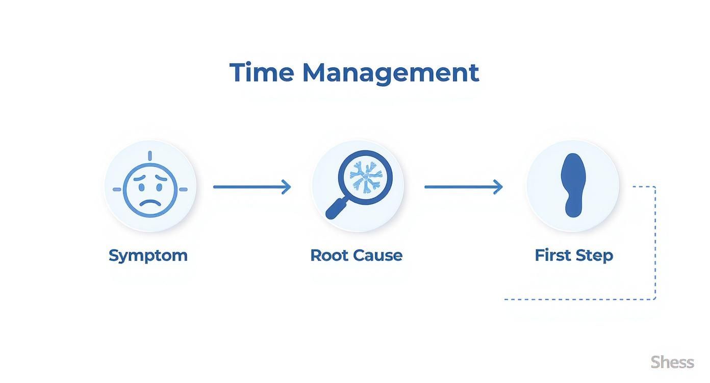 Infographic about time management problem