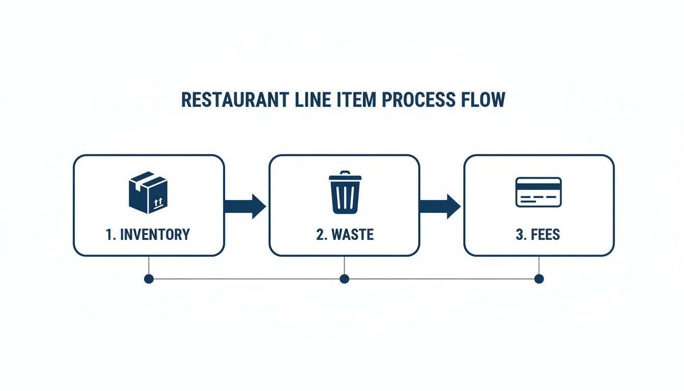 Infographic about restaurant income statement example