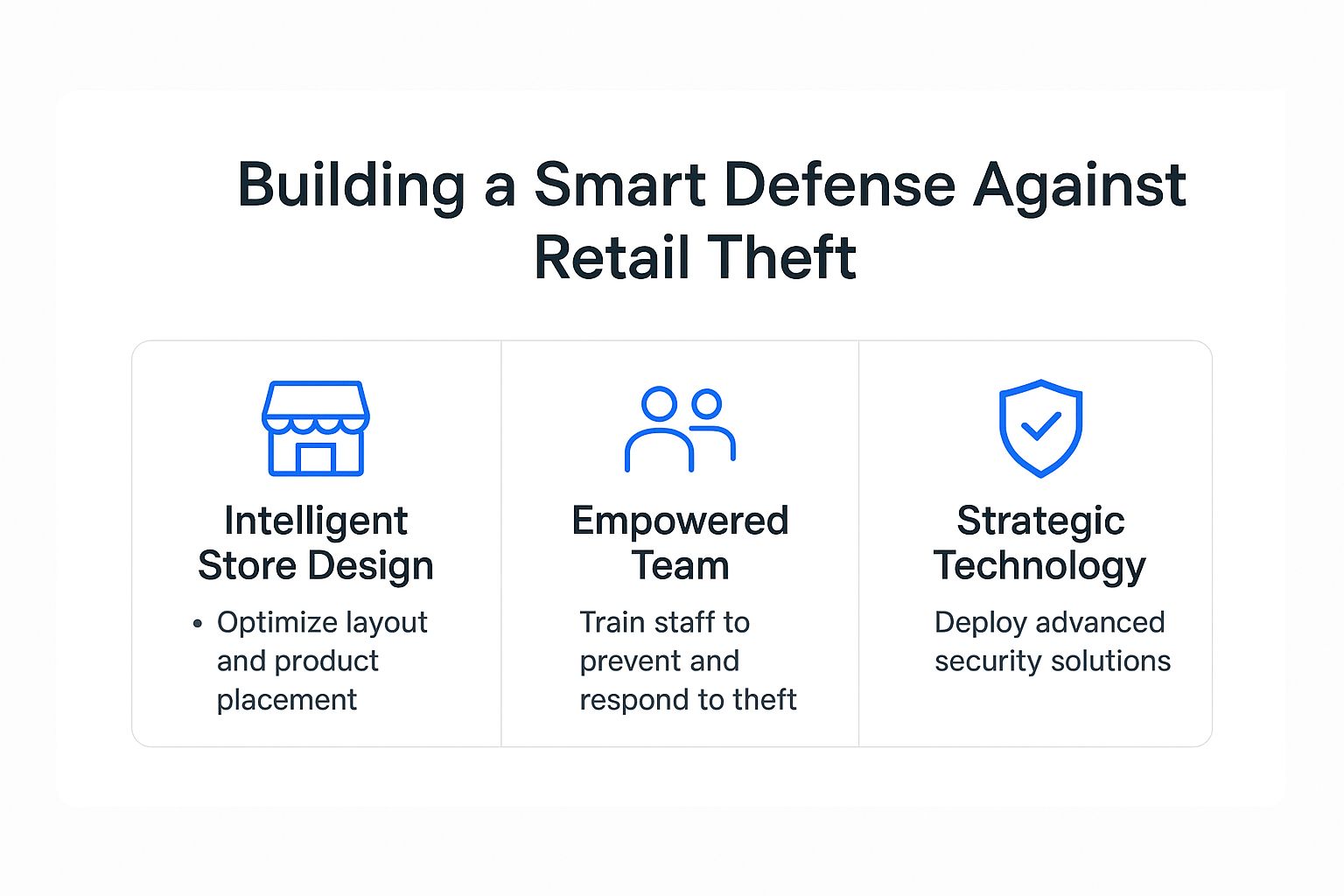 Infographic about how to prevent retail theft