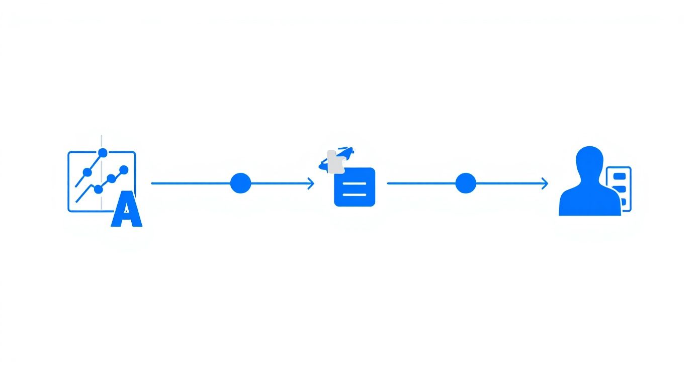 Infographic about restaurant analytics software showing a process flow with icons for Sales Forecasting, Menu Performance, and Labor Management.