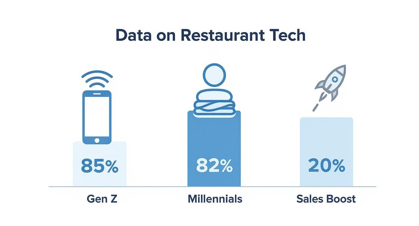 Infographic about how to increase sales in restaurants