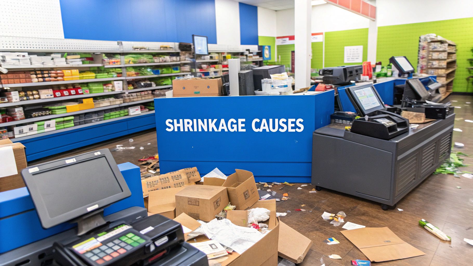 A person holding a calculator in front of a laptop showing financial charts