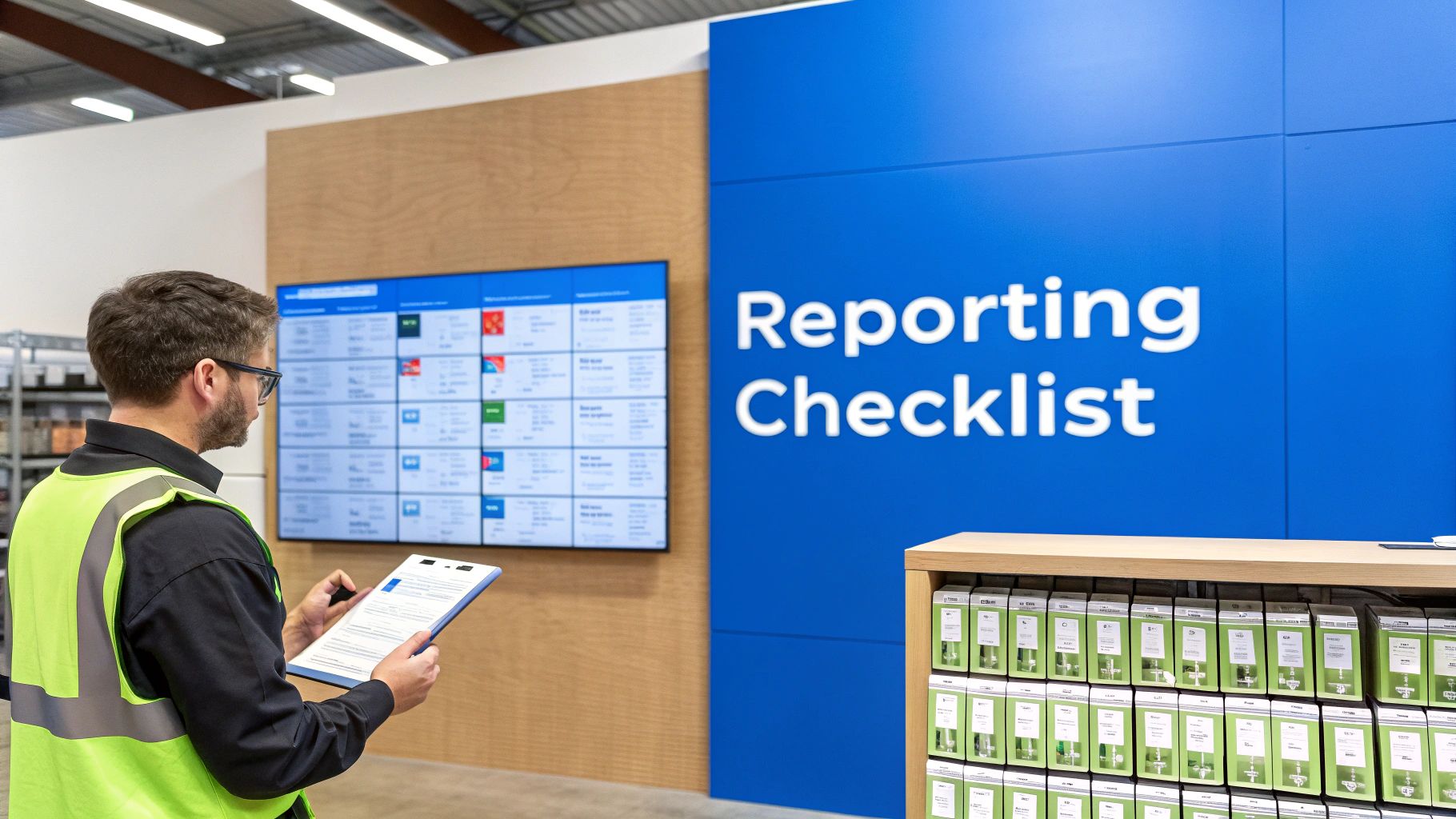 A person at a desk reviewing charts and graphs on a computer screen, representing best practices for POS reporting.
