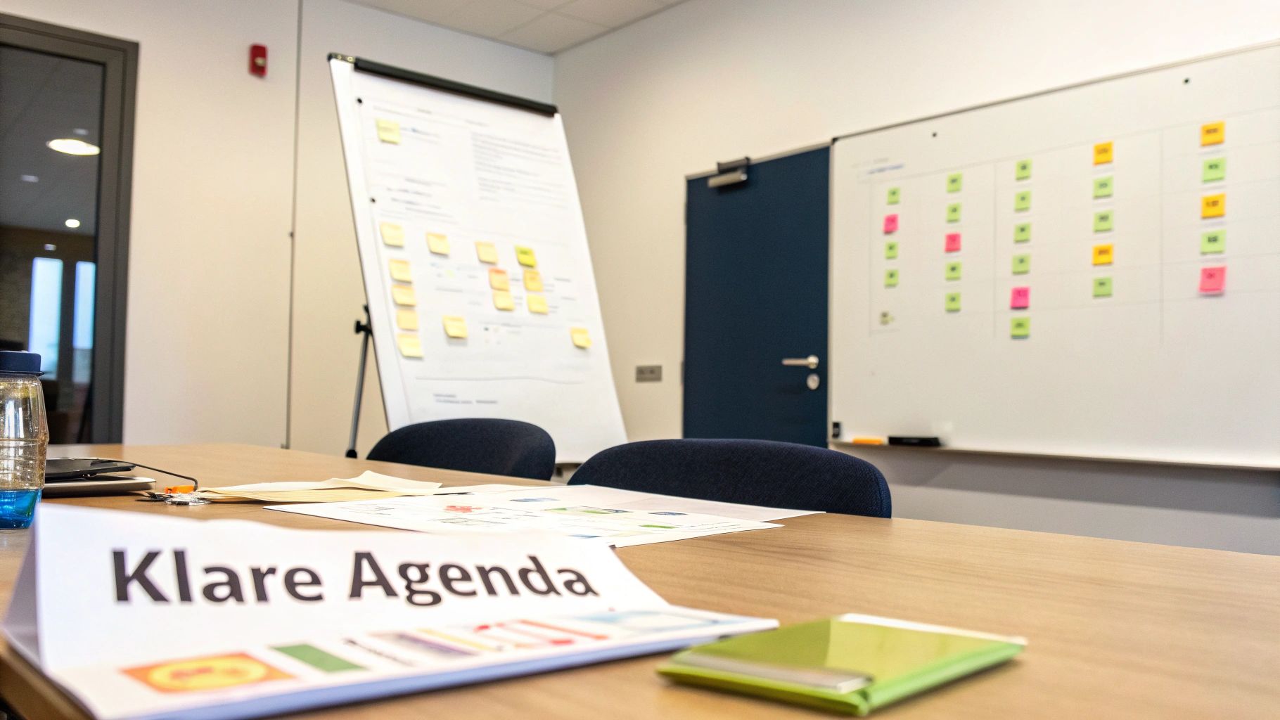 Eine fokussierte Person arbeitet an einer SEO-Strategie auf einem Whiteboard, was die strukturierte Planung eines erfolgreichen Workshops symbolisiert.