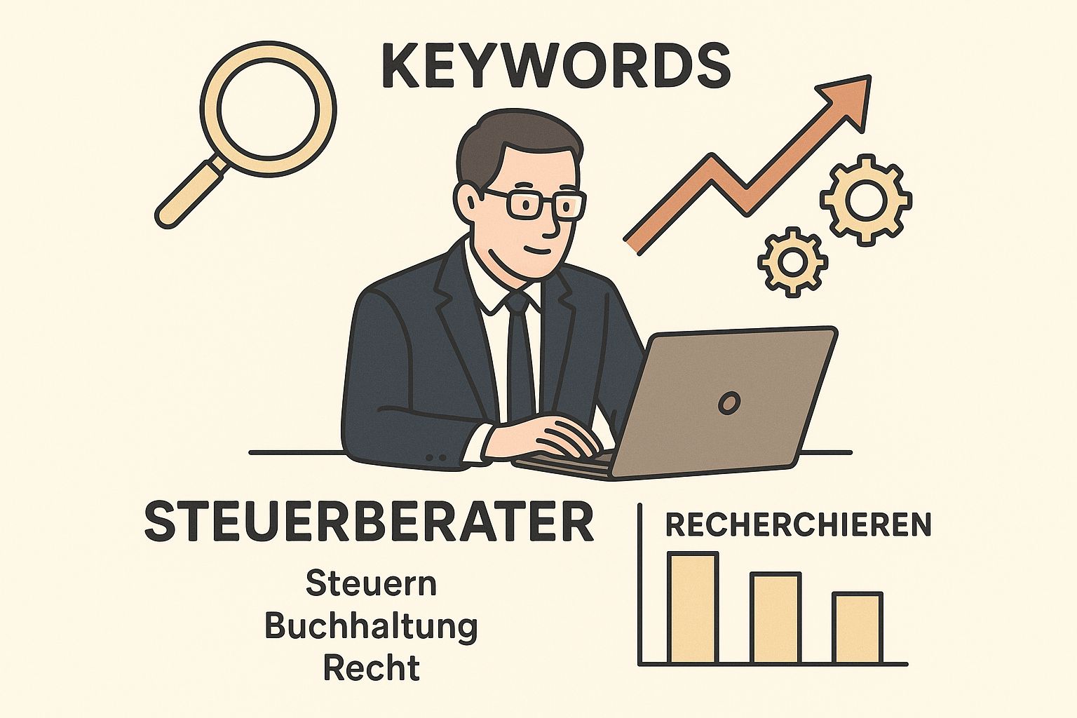 Infographic about online marketing für steuerberater