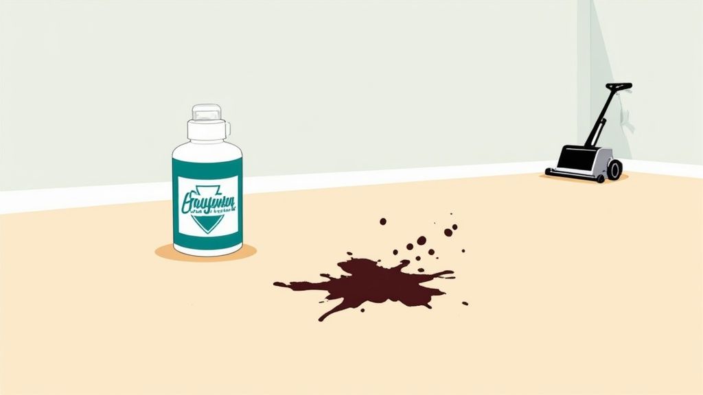 Carpet stain example