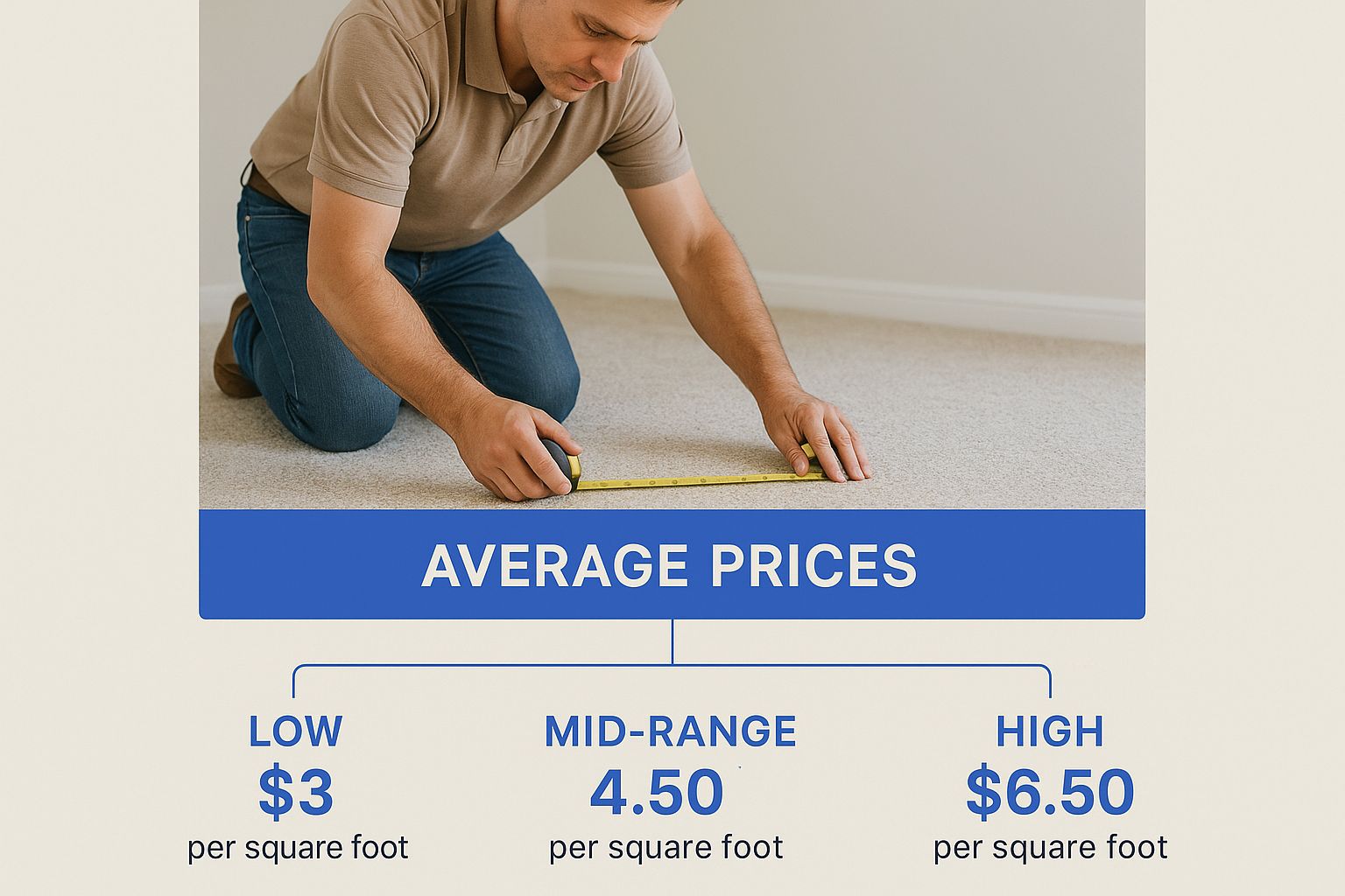 Infographic about how much does carpet cleaning cost
