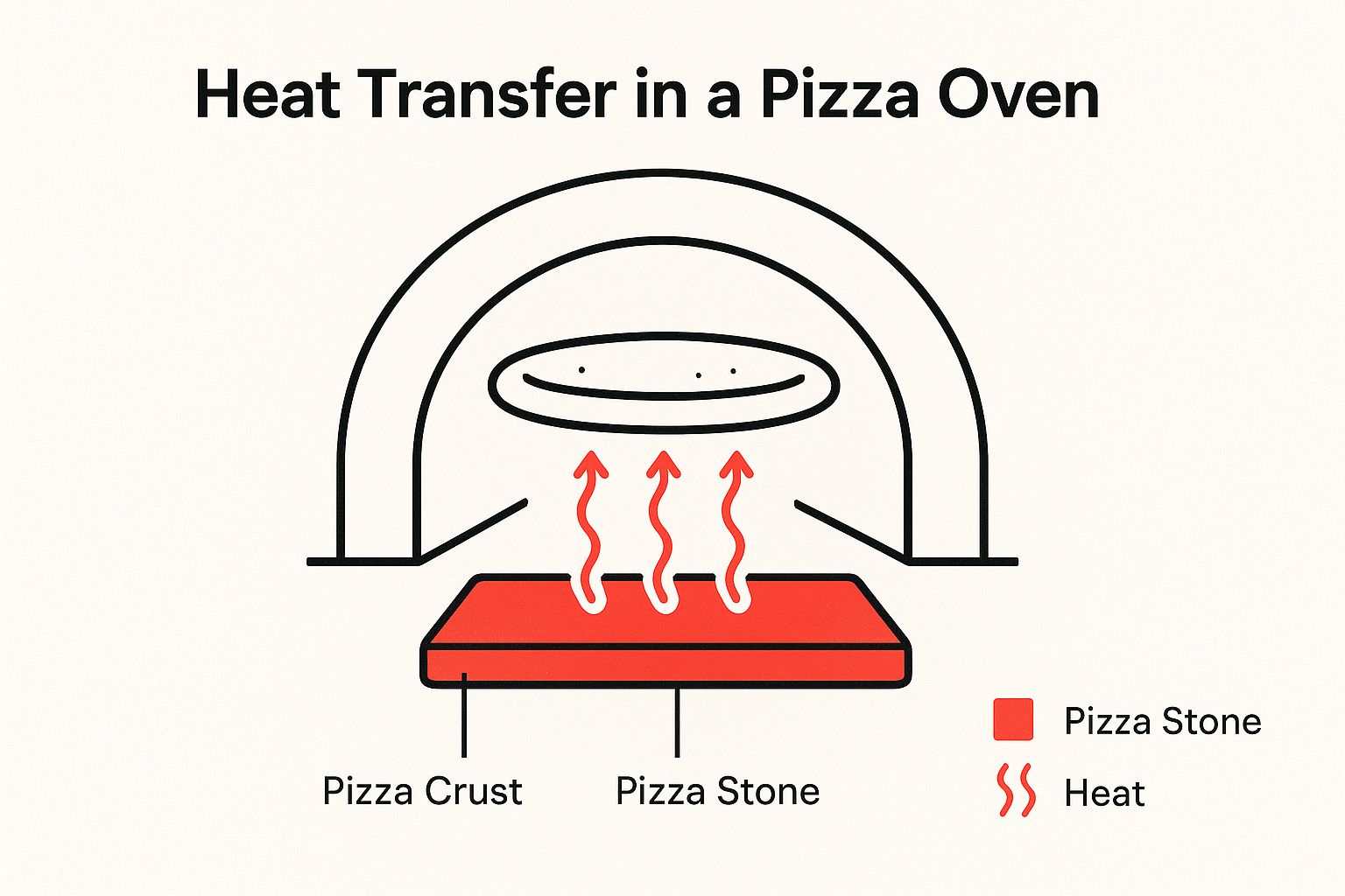 Infographic about pizza stone for pizza oven