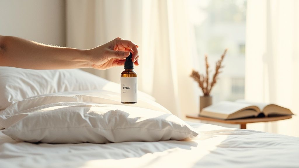 A person enjoying morning sunlight, an important daytime habit for how to improve sleep hygiene.