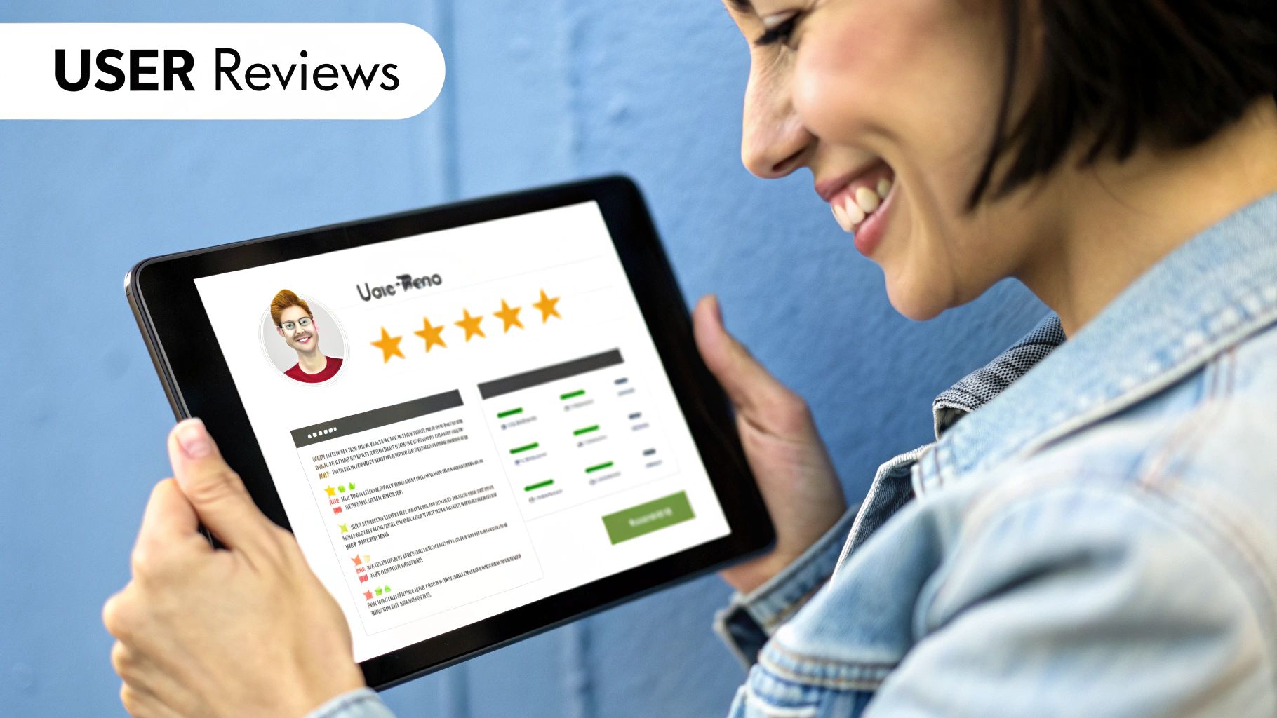 A person looking at a screen with a question mark symbol overlayed