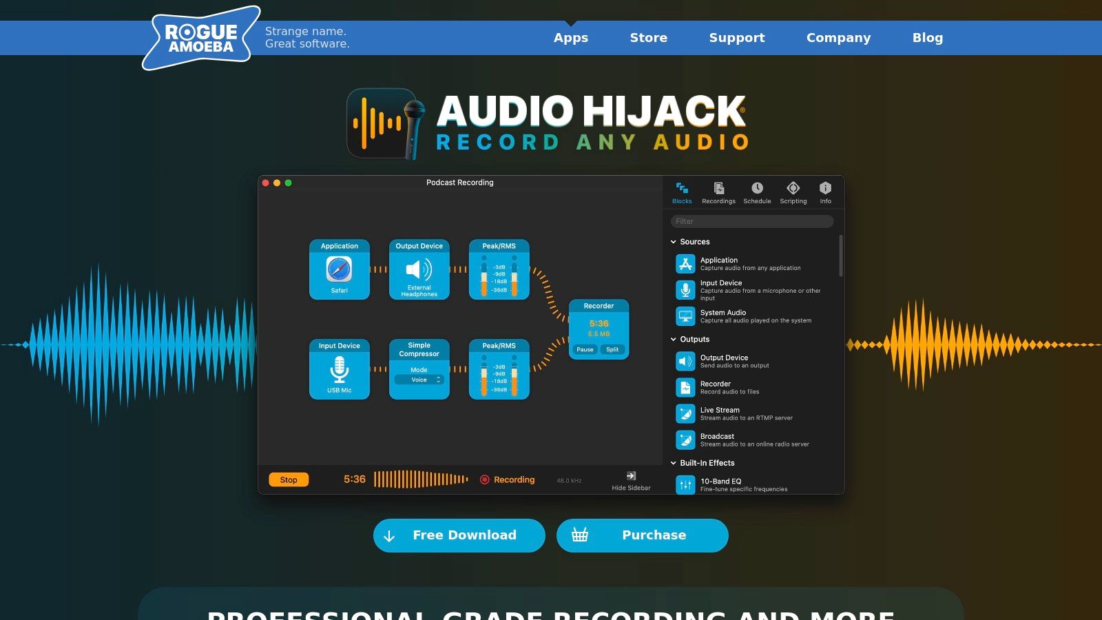 Rogue Amoeba – Audio Hijack (Mac-only)