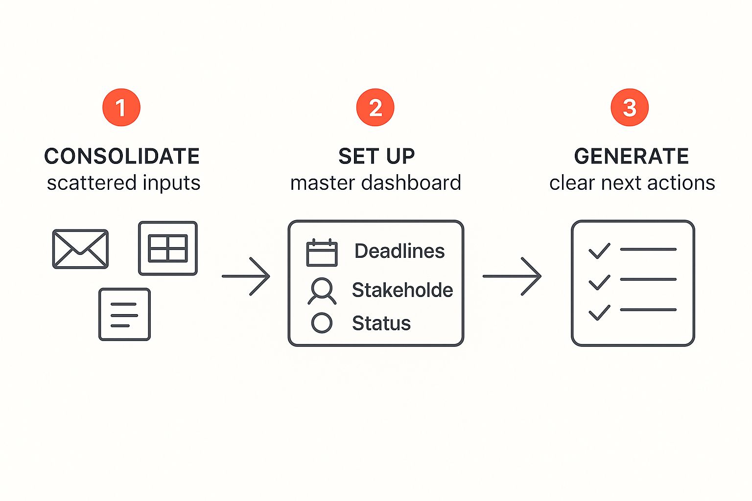 Infographic about how to manage multiple projects