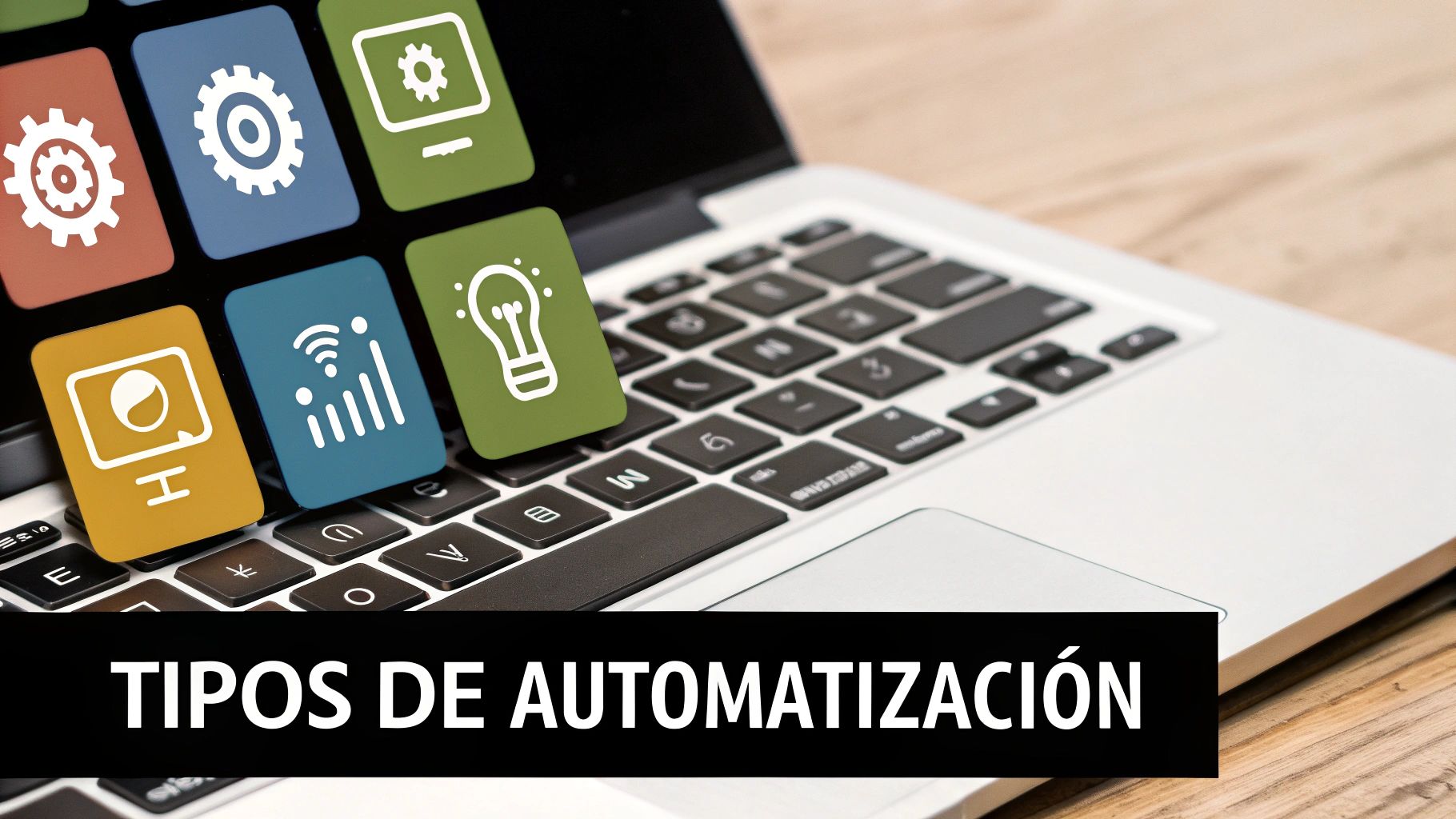 Una visualización de diferentes tipos de flujos de trabajo de automatización conectados entre sí.