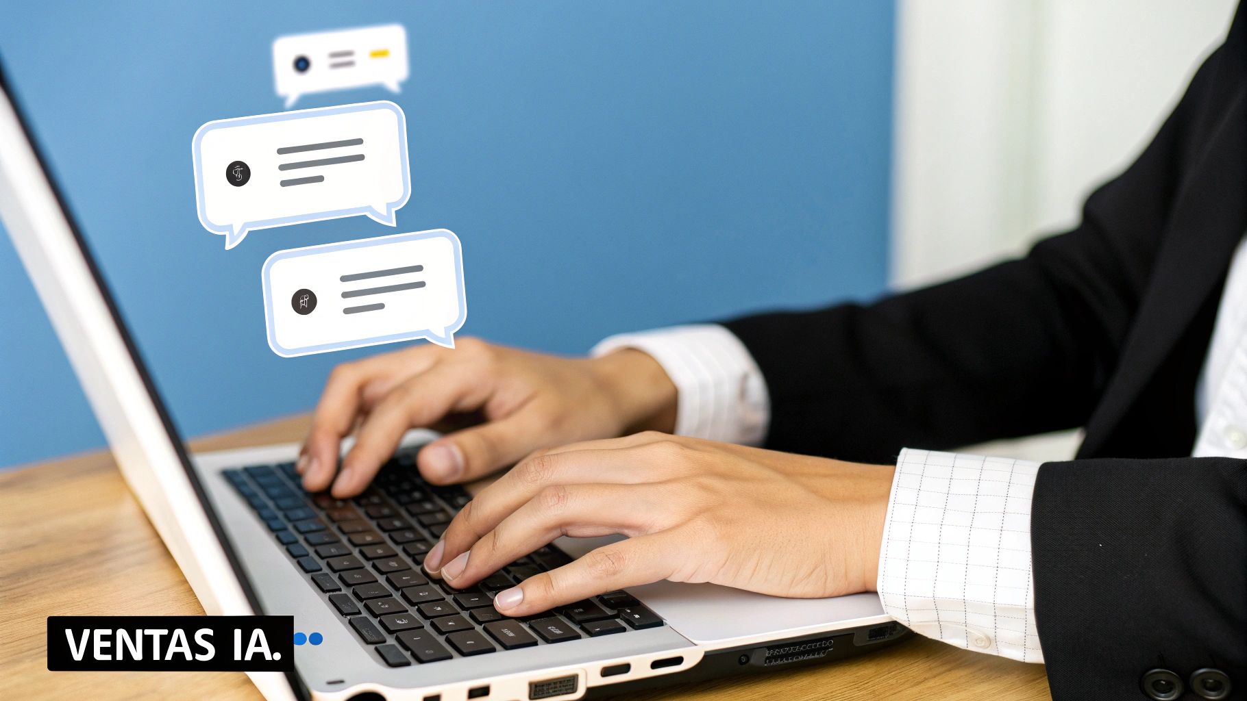 Un equipo de marketing colaborando en una estrategia de IA en una oficina moderna.