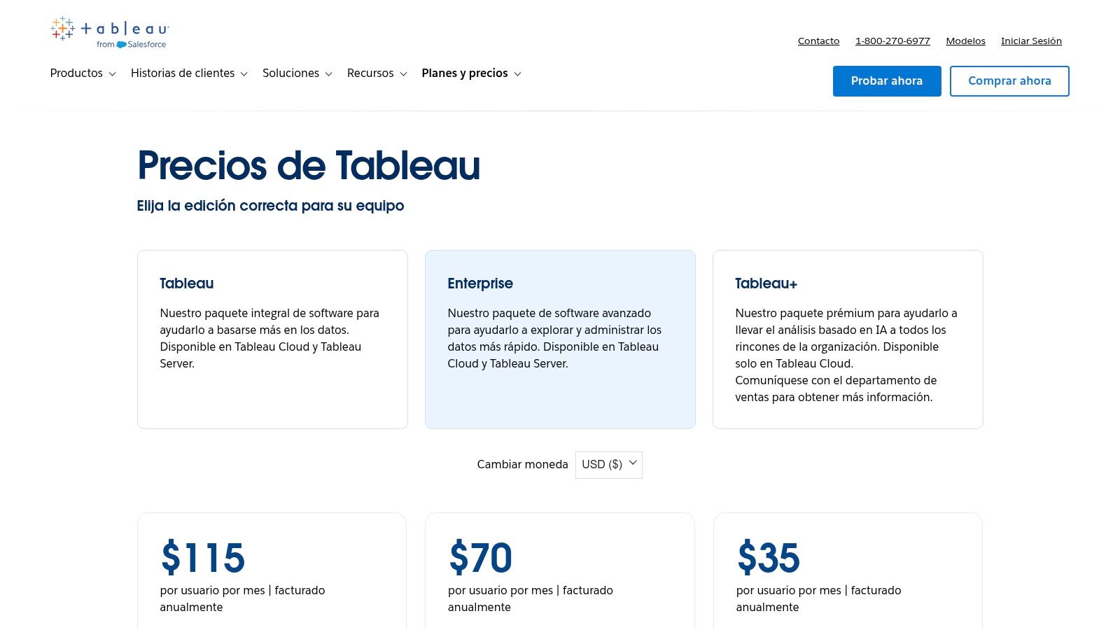 Tableau (Cloud/Server para BI)