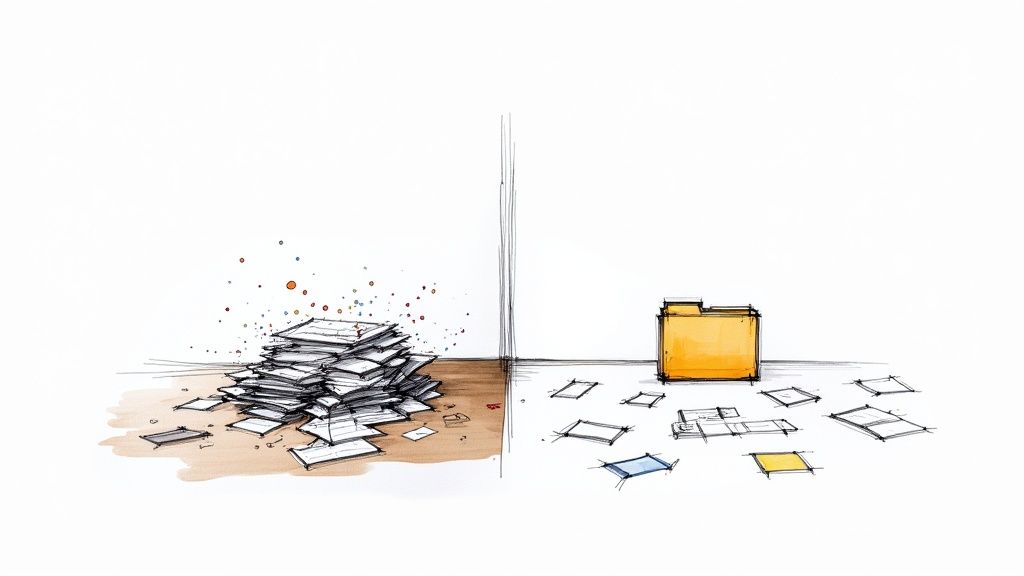 A well-organized digital desktop representing peace of mind.