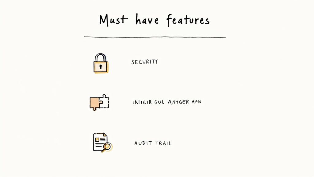 An organized digital filing system on a computer screen, representing efficient document management for accountants.
