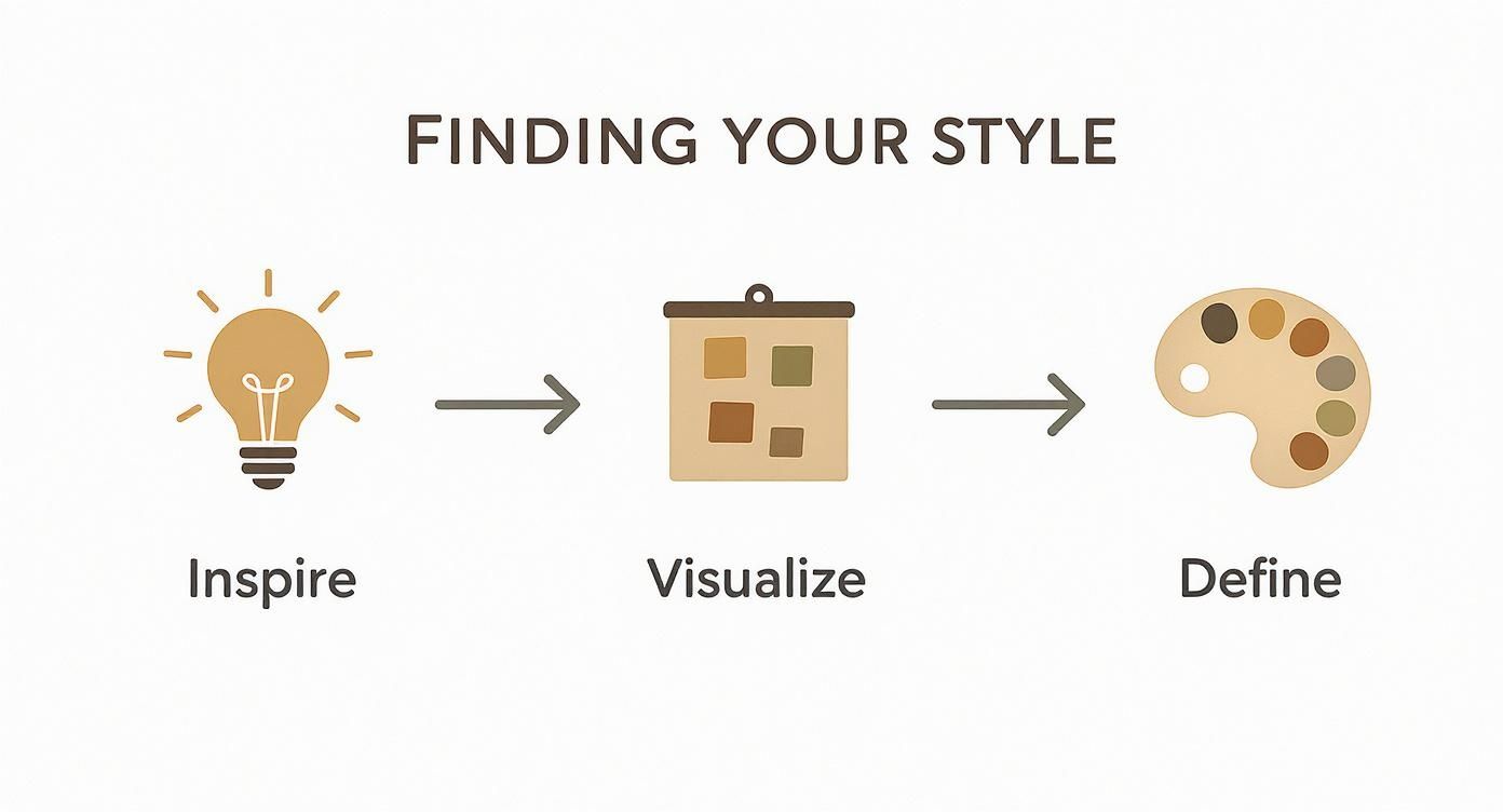 Infographic about how to furnish new home