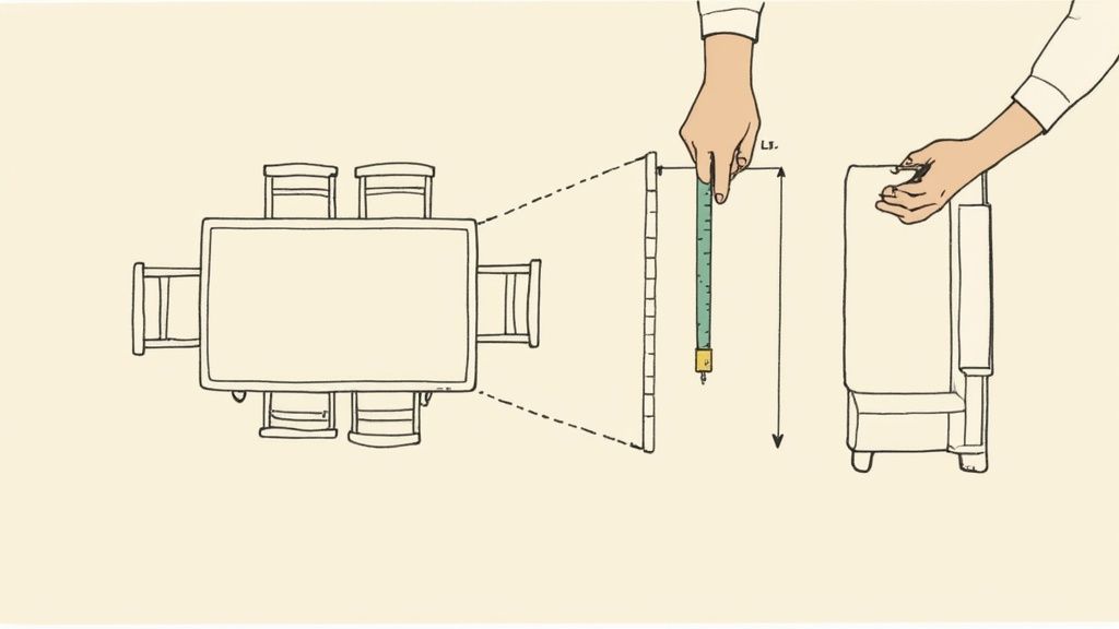 A beautifully crafted Amish dining room set with a focus on table settings and chair details.
