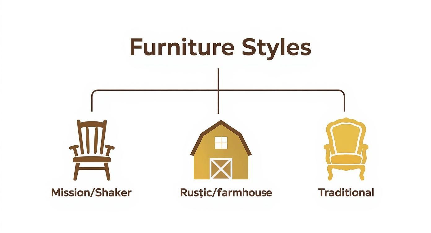 Infographic about best solid wood bedroom furniture