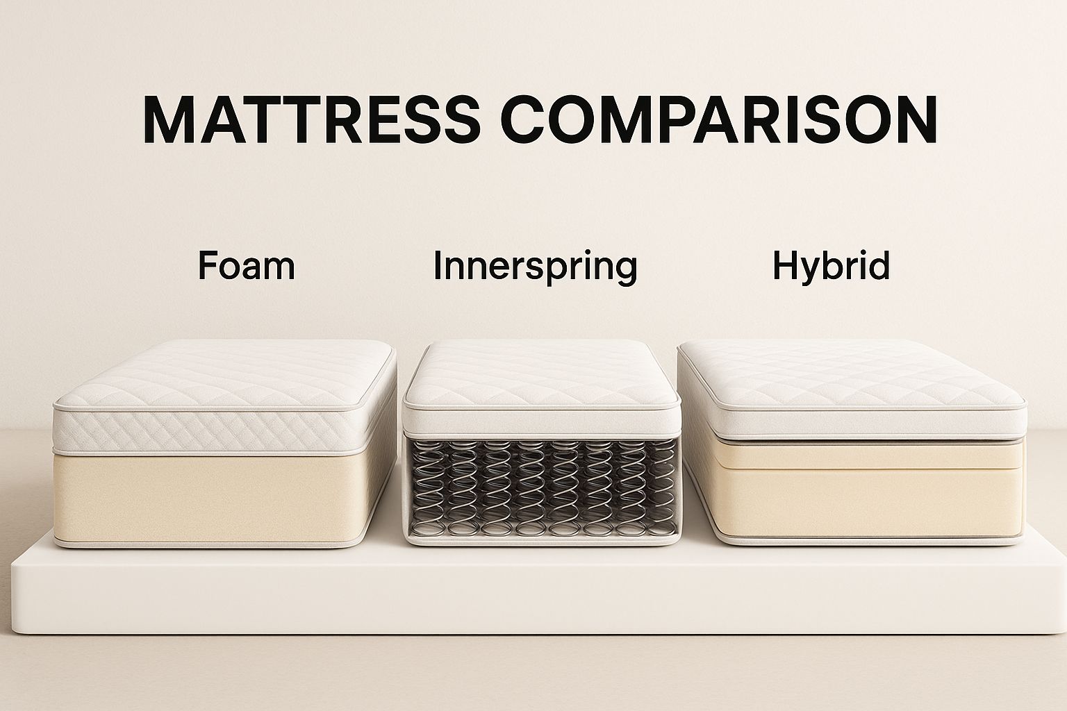 Infographic about what is a hybrid mattress