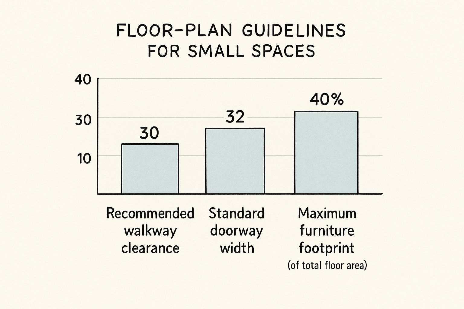 Infographic about best furniture for small spaces