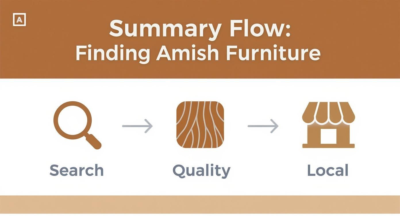 Infographic about amish furniture near me