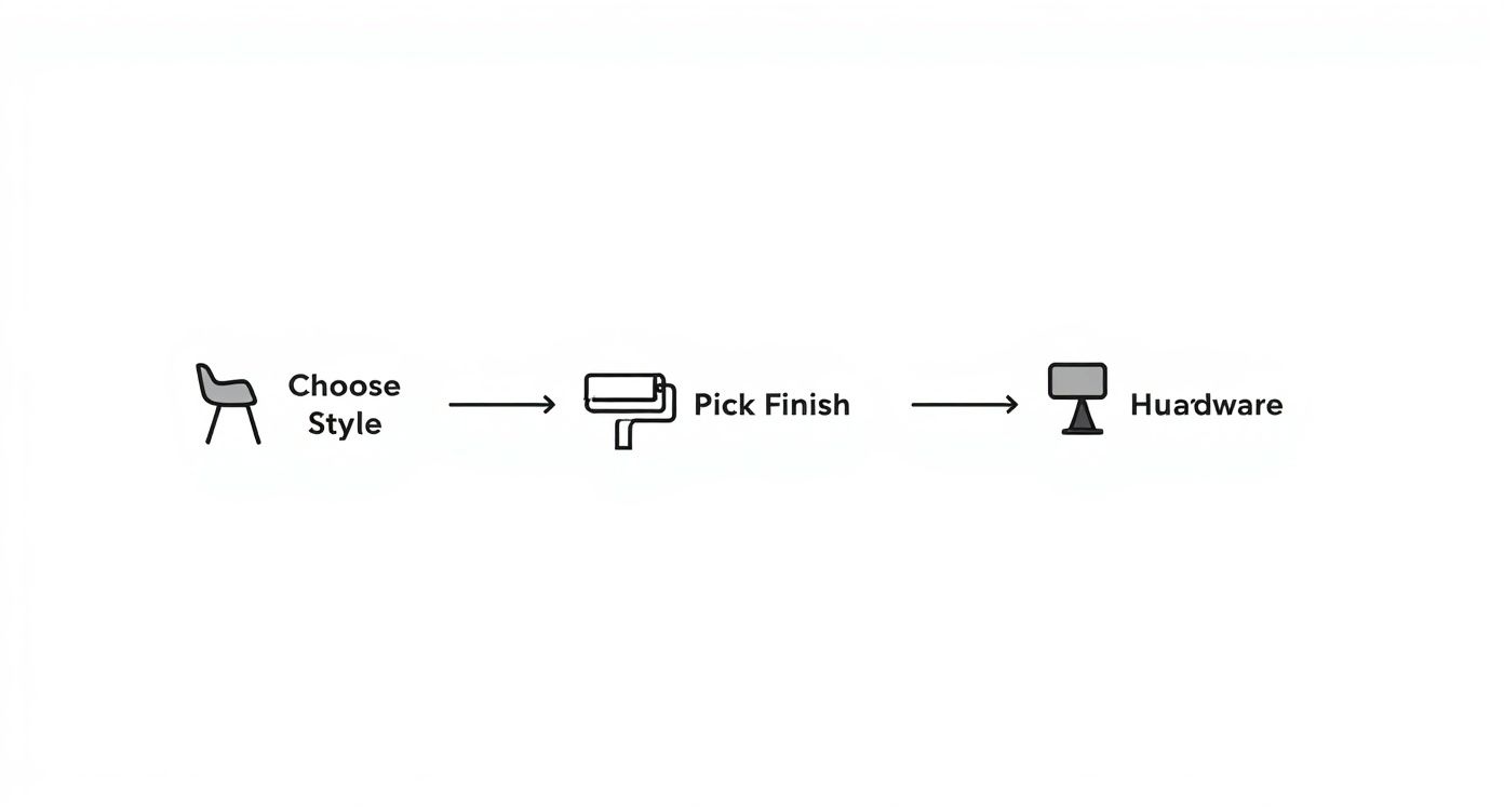 Infographic about white farmhouse bedroom set