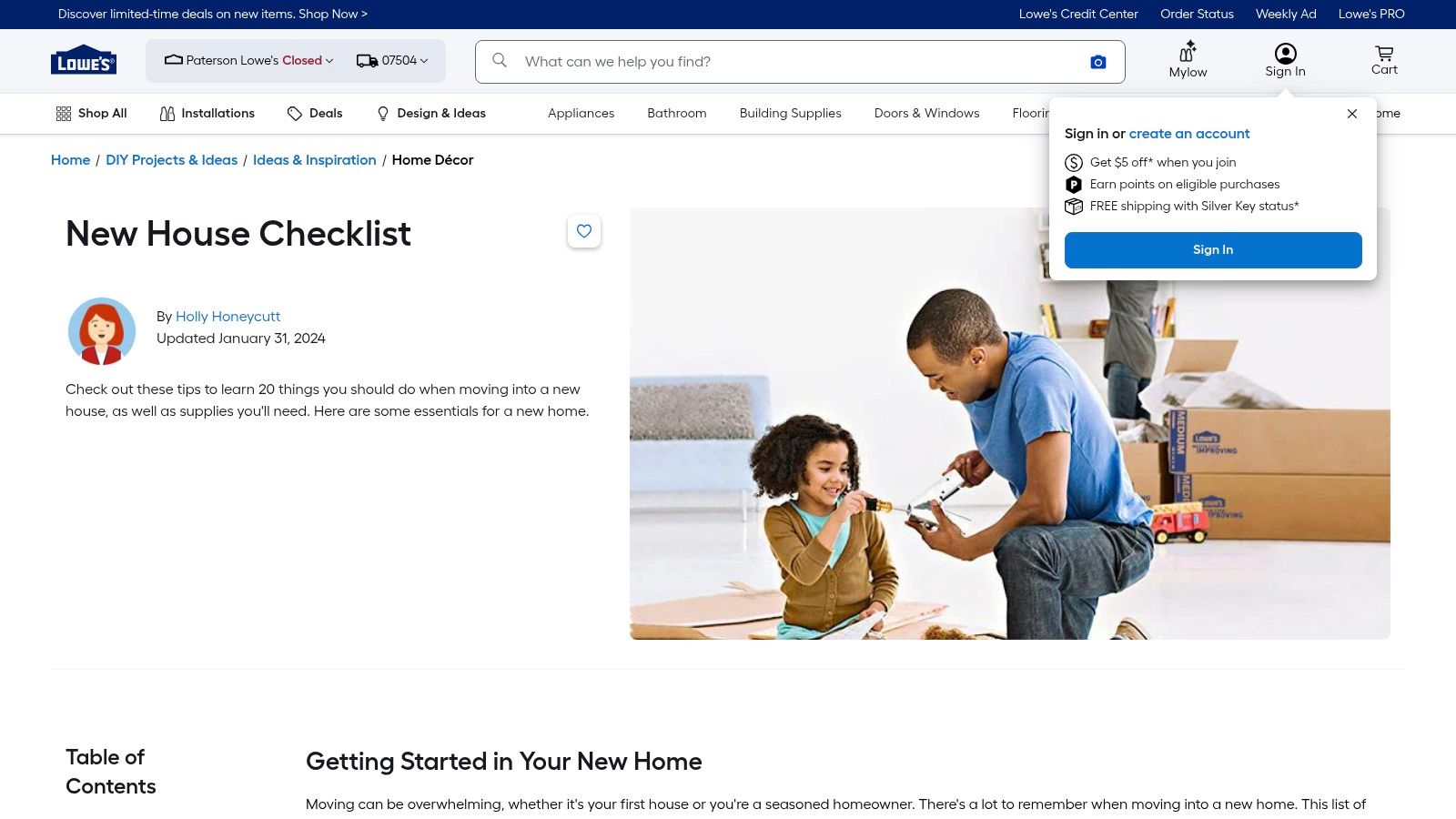 A well-organized home office setup with a desk, chair, and storage solutions, highlighting practical furnishings available from stores like Lowe's.