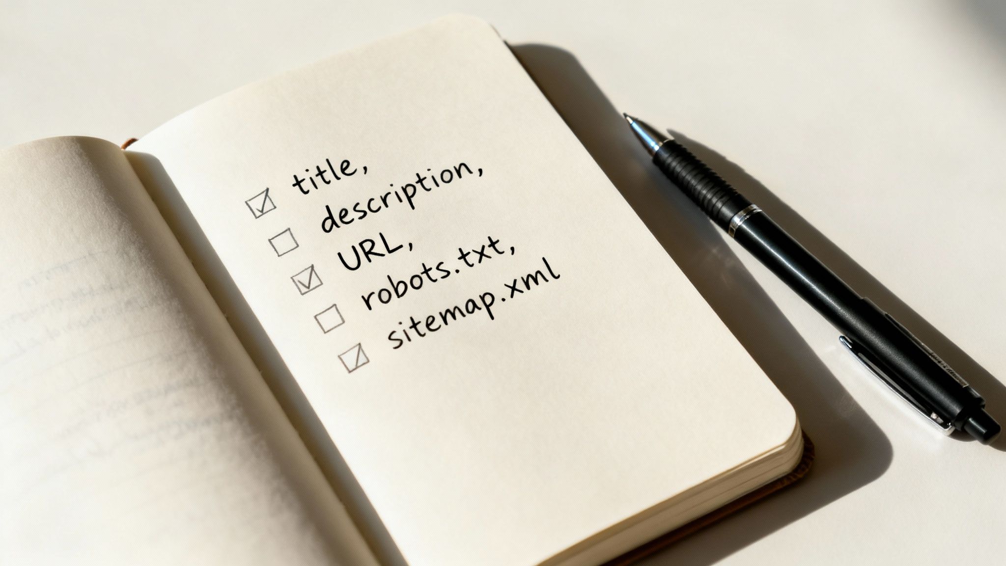 Людина використовує збільшувальне скло для аналізу веб-сторінки на екрані ноутбука, що символізує SEO аудит