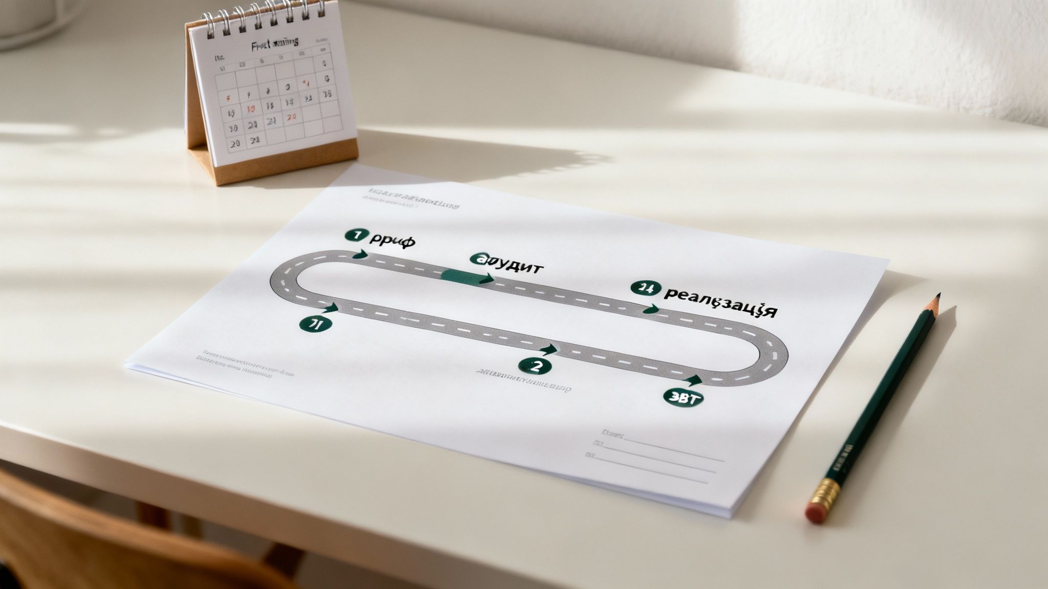 Команда обговорює план дій на зустрічі