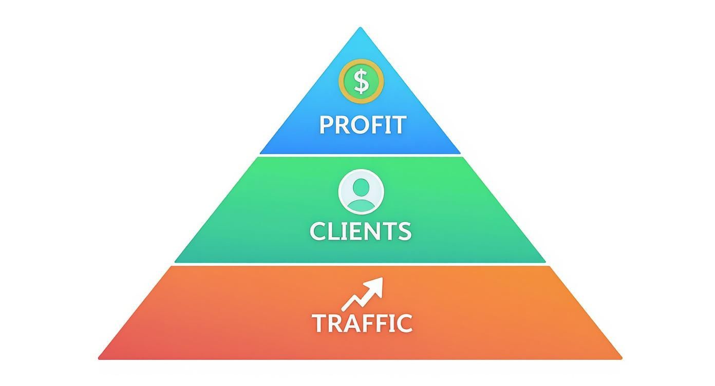 Infographic about які цілі пошукової оптимізації сайту