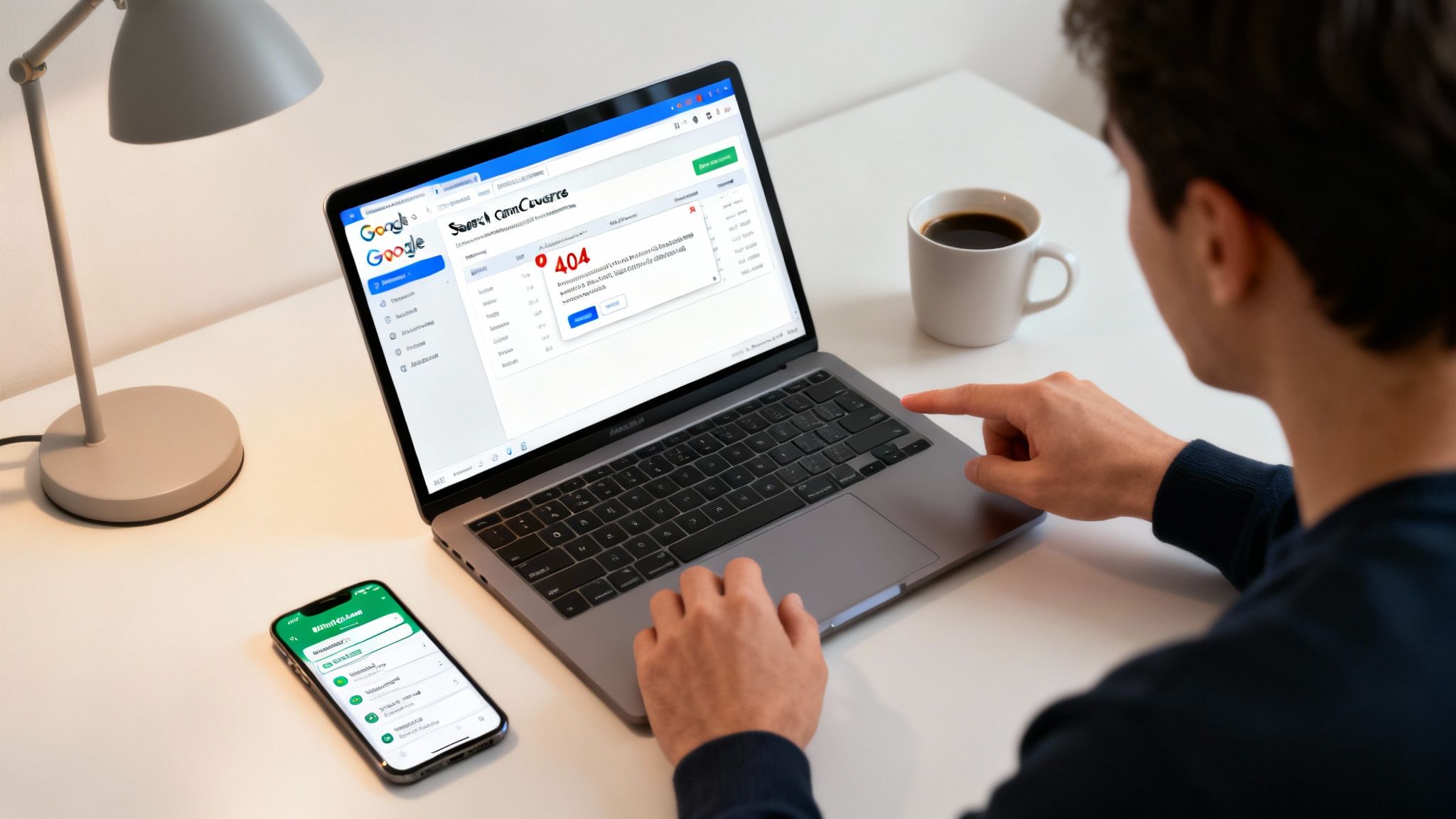 Інтерфейс Google Search Console з виділеними звітами про помилки