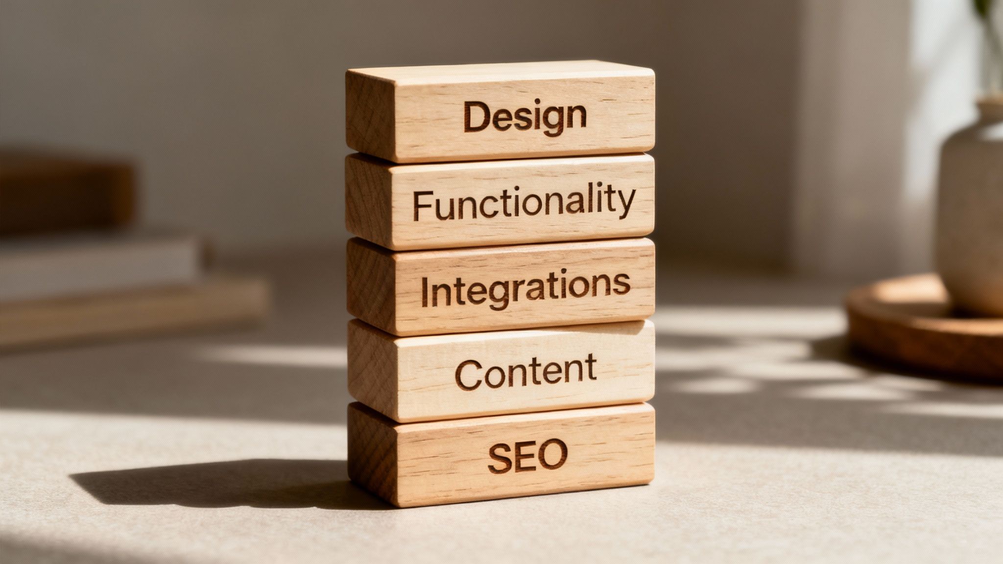 Калькулятор и монеты на столе, символизирующие расчёт стоимости сайта