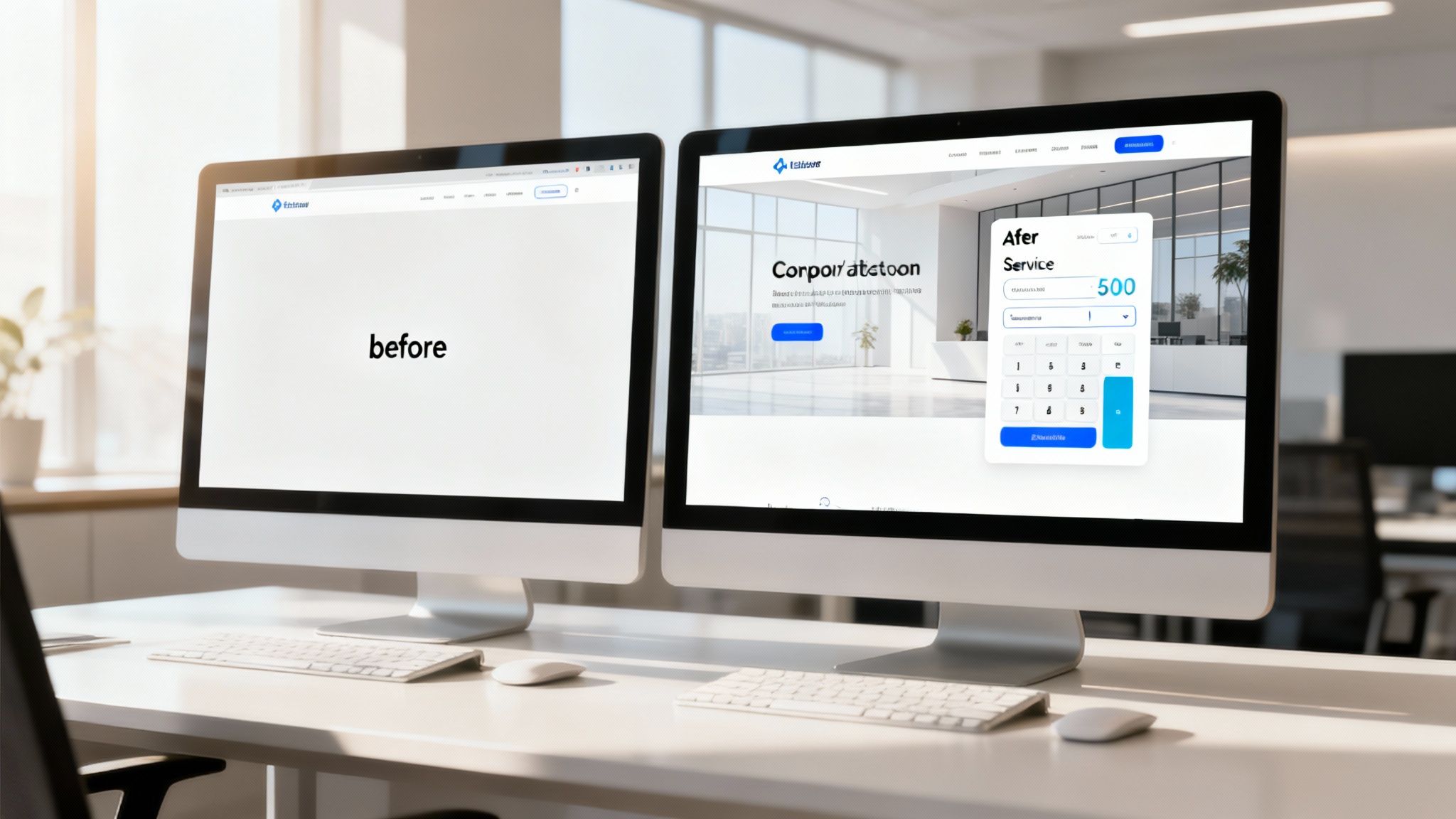 Зображення, що демонструє етапи розробки сайту для логістичної компанії