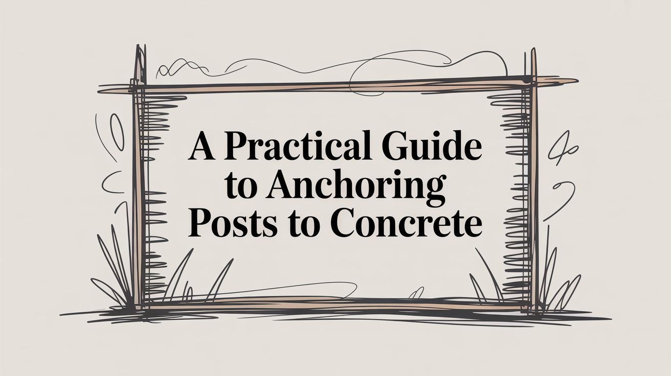 A Practical Guide to Anchoring Posts to Concrete