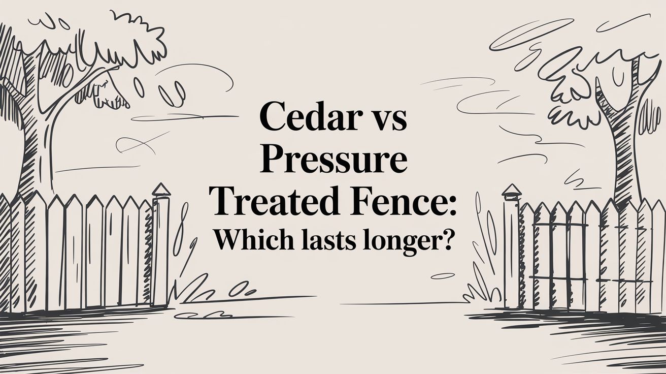 Cedar vs Pressure-Treated Fence: Which to Choose for Your Home?