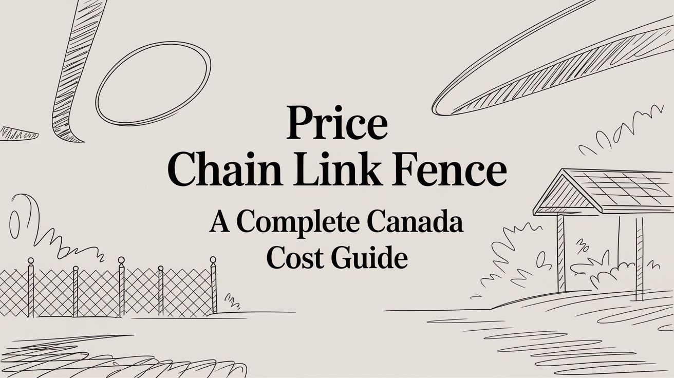 Price Chain Link Fence a Complete Canada Cost Guide