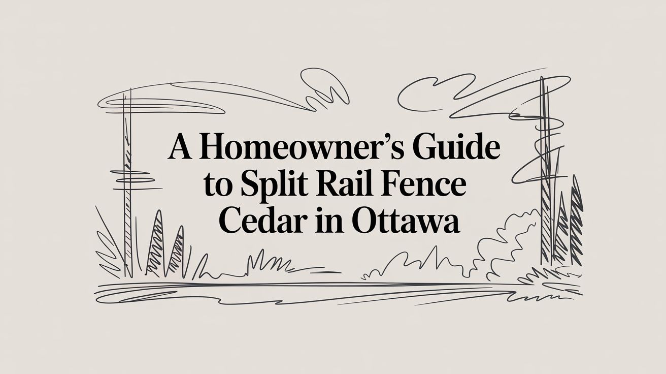 A Homeowner's Guide to Split Rail Fence Cedar in Ottawa