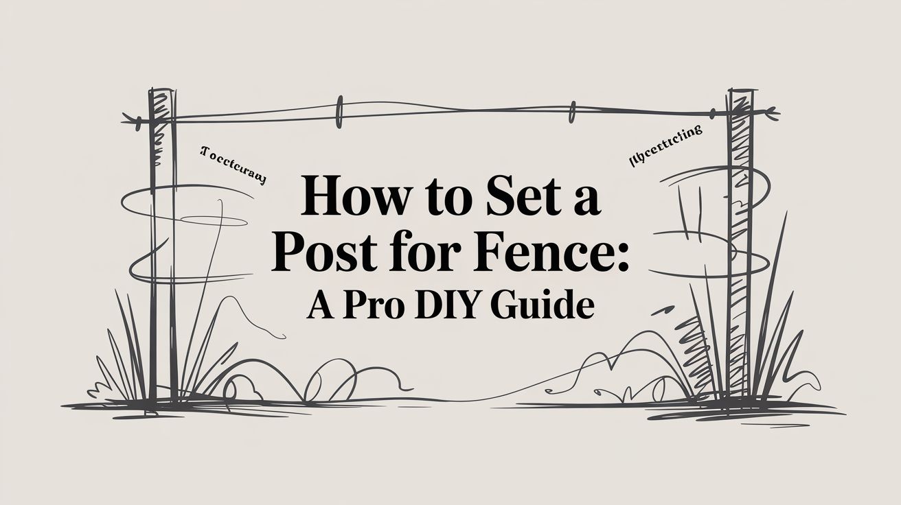 How to Set a Post for Fence: A Pro DIY Guide