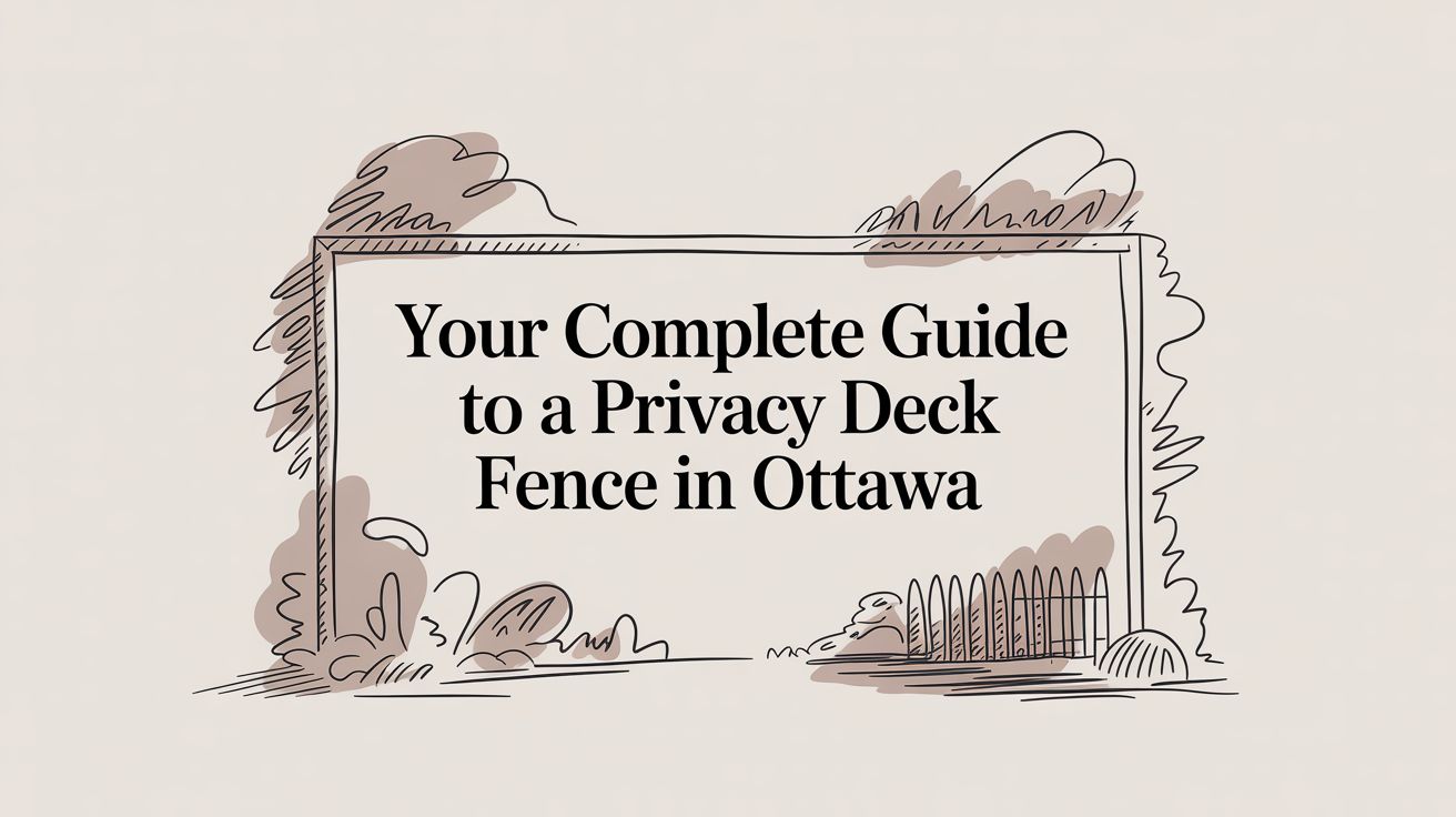 Your Complete Guide to a Privacy Deck Fence in Ottawa