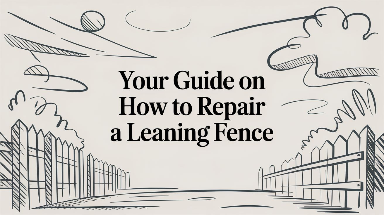 Your Guide on How to Repair a Leaning Fence