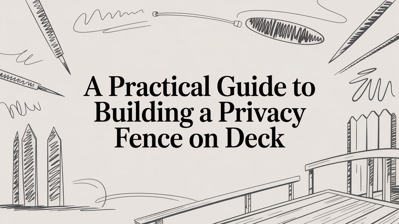 A Practical Guide to Building a Privacy Fence on Deck