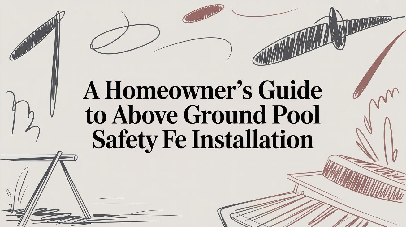 A Homeowner's Guide to Above Ground Pool Safety Fence Installation