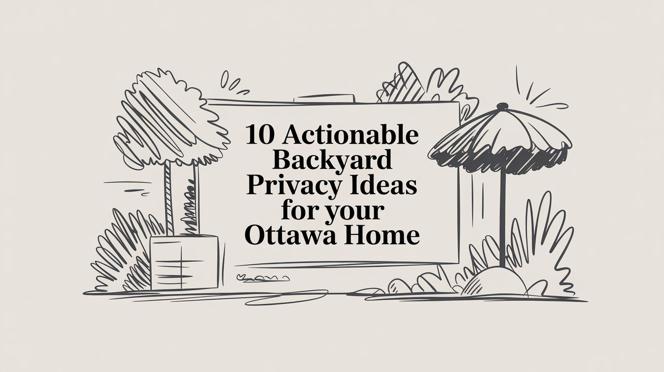 10 Actionable Backyard Privacy Ideas for Your Ottawa Home