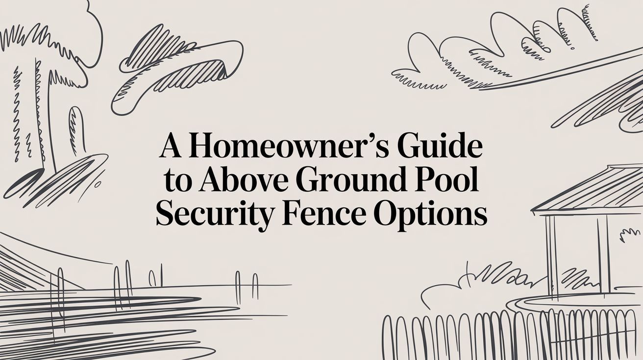 Your Actionable Guide to Above Ground Pool Security Fences