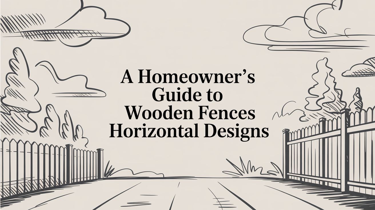 A Homeowner's Guide to Wooden Fences Horizontal Designs